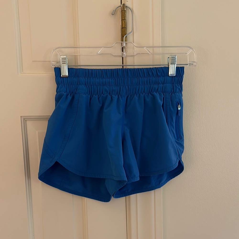 Blue Lululemon shorts